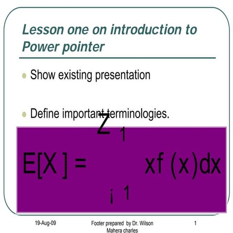 Presentation power point
