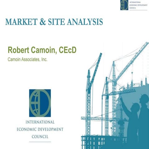 IEDC Real Estate Training Course Real Estate Market & Site Analysis - 2018