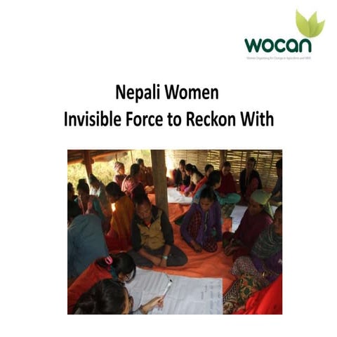 Nepali Women Invisible Force to Reckon With, Learning Route Nepal, Dec. 2014