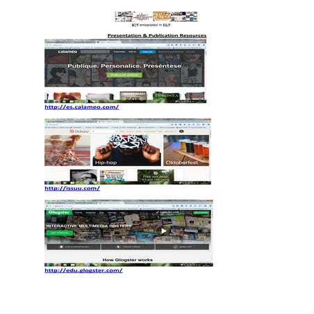 Presentation & publication tools