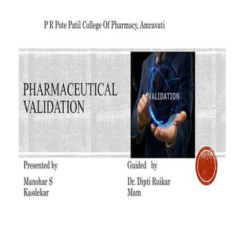 Pharmaceutical validation QA I Year.pptx