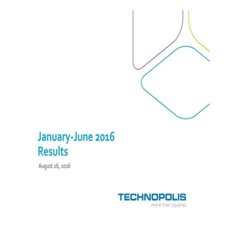 Technopolis Presentation Q2 2016