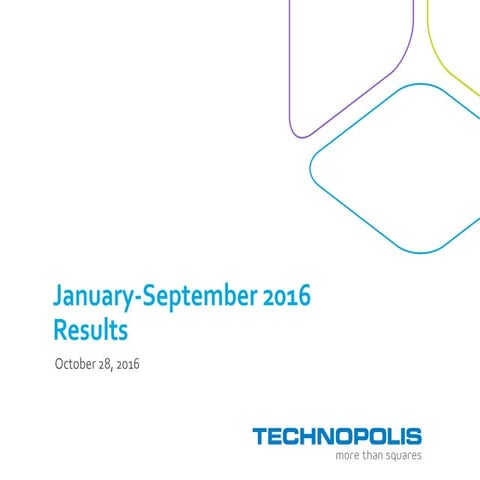 Technopolis Presentation q3 2016