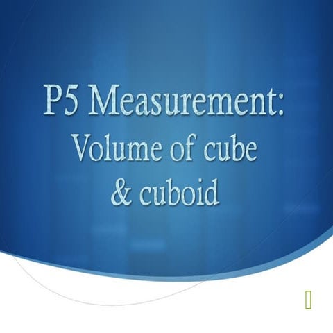 Volume of Cubes and Cuboid | PPT