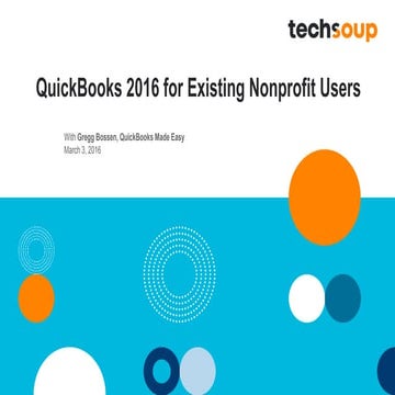 Webinar -  QuickBooks 2016 for Existing Nonprofit Users - 2016-03-03