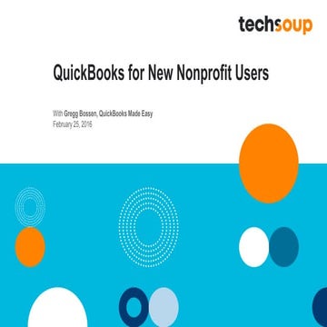 Webinar - QuickBooks 2016 for New Nonprofit Users - 2016-02-25
