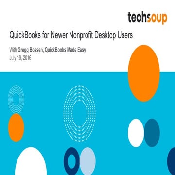 Webinar - QuickBooks for Newer Nonprofit Desktop Users - 2016-07-19