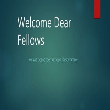 General form of a research paper presentation