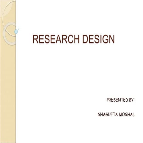 Presentation research design