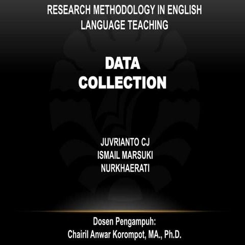 RESEARCH METHODOLOGY IN ENGLISH LANGUAGE TEACHING