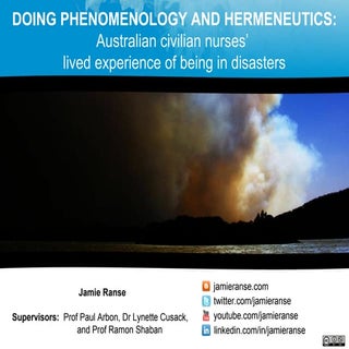 Doing phenomenology and hermeneutic...