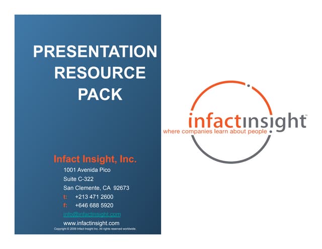 Presentation resource pack
