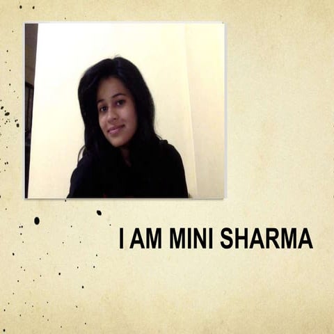 Mini Sharma visual cv | PPTX