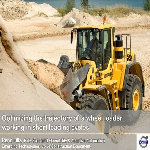 Optimizing the trajectory of a wheel loader working in short loading cycles