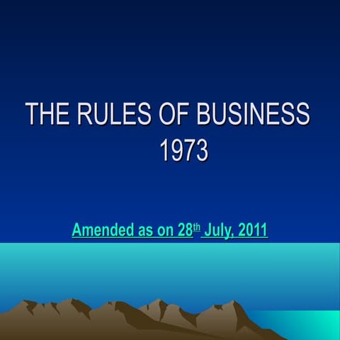 The Role of Business