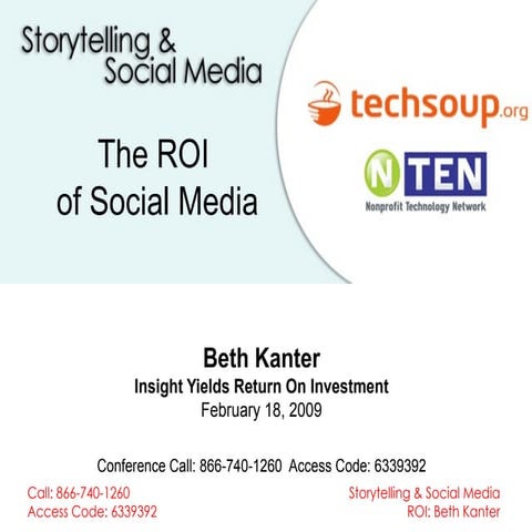 Share Your Story:  ROI, Social Media, Nonprofits