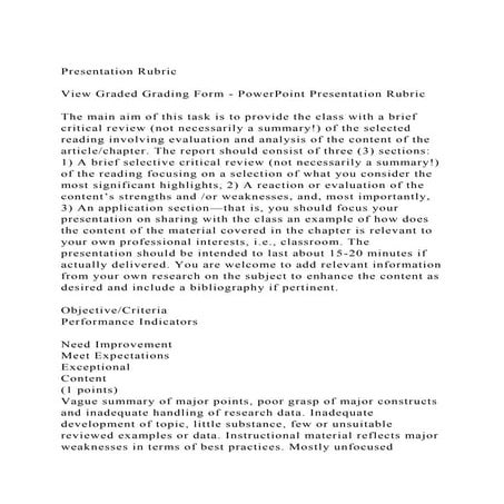 Presentation RubricView Graded Grading Form - PowerPoint Prese.docx