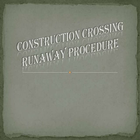 runway crossing