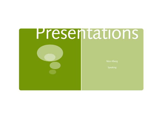 Presentations