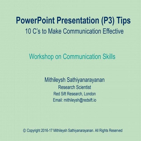 PowerPoint Presentations tips