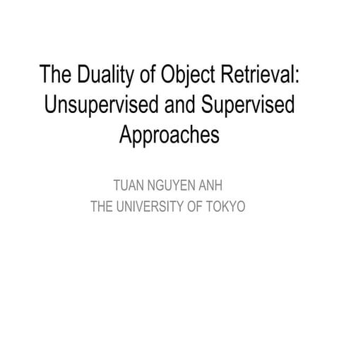 A Survey about Object Retrieval