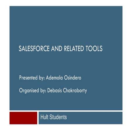 Salesforce  and Social CRM to accelerate your business