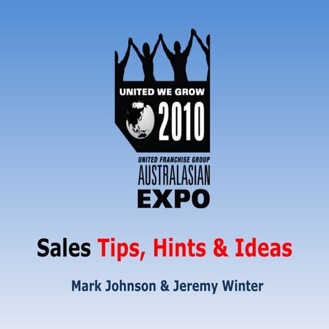 Australasian EXPO 2010 - Sales, Jeremy (Friday)