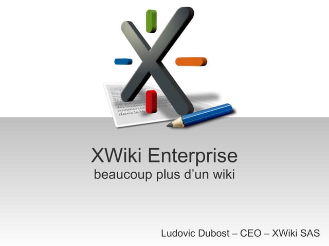 XWiki Enterprise, un wiki dédié à l'usage professionnel