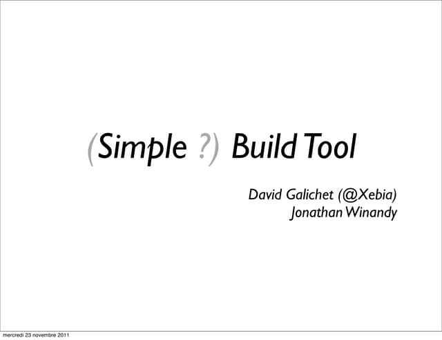 Simple Build Tool