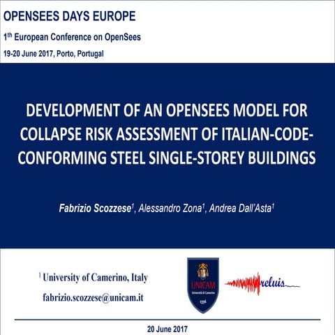 Development of an OpenSees model for collapse risk assessment of ...