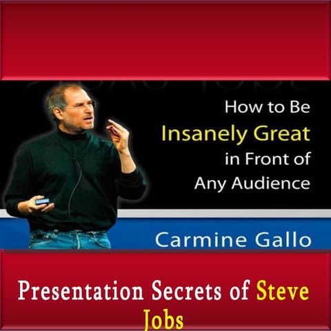 Presentation secrets of steve jobs