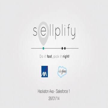 Hackathon AXA Salesforce- Sellplify