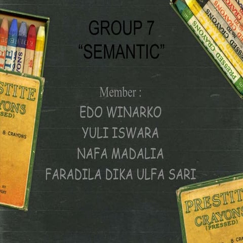 Presentation semantic klmpok 7