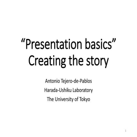Presentation Skills Up! Seminar - Harada Ushiku Lab (English)
