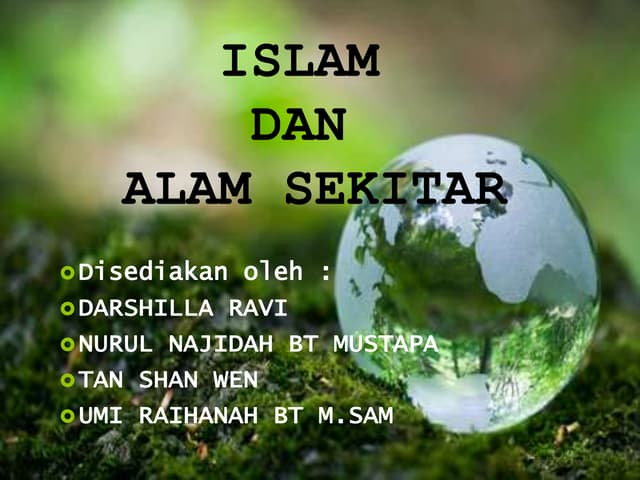 ISLAM DAN ALAM SEKITAR
