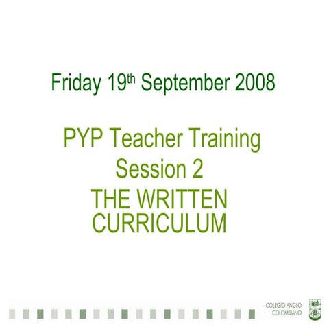 Workshop for Teachers 2