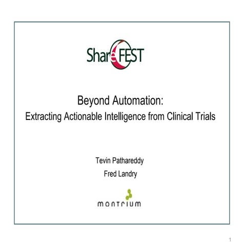 Beyond Automation: Extracting Actionable Intelligence from Clinical Trials