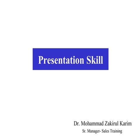 Presentation Skill