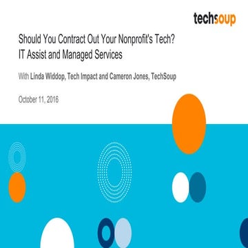 Webinar - Should You Contract Out Your Nonprofit's Tech? IT Assist and Manage...