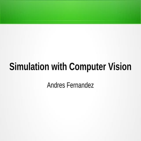 Presentation sim opencv