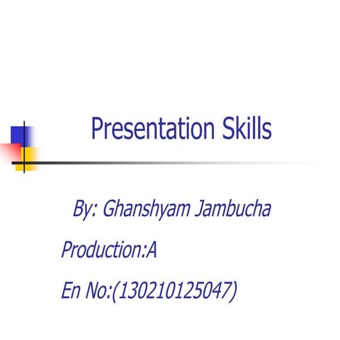 Presentation skiils