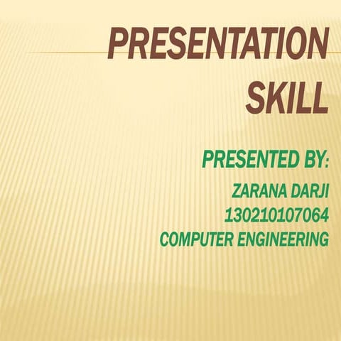 130210107064 Presentation skill