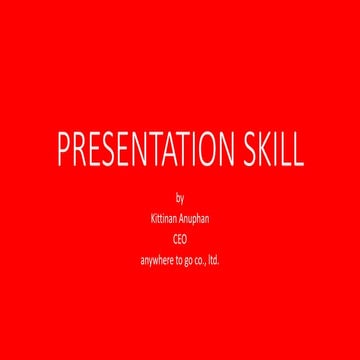 Presentation skill