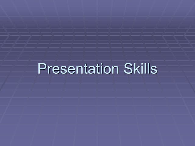 Presentation Skill.ppt