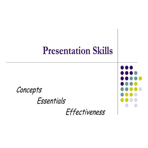 Presentation skills