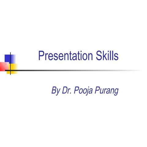 Presentation skills