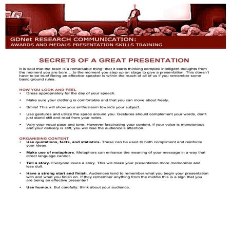 Top Tips for Effective Presentation in Research Communications