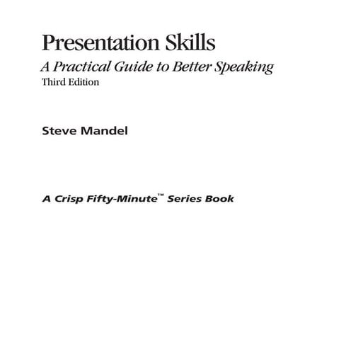 Presentation skills