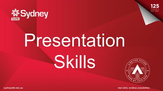 Presentation skills