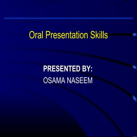 Presentation skills